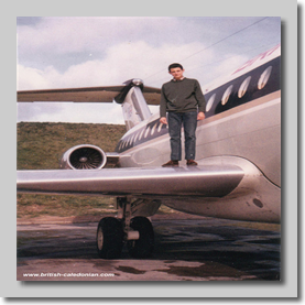 John Sidebotham with G-ASJF